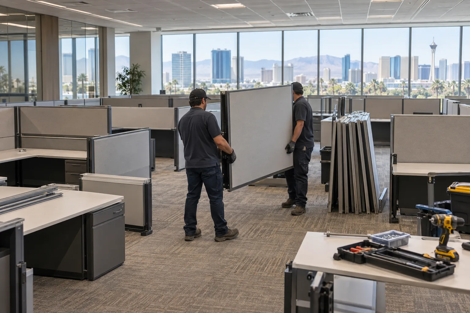 Cubicle &amp; office furniture removal in Paradise, NV service planning