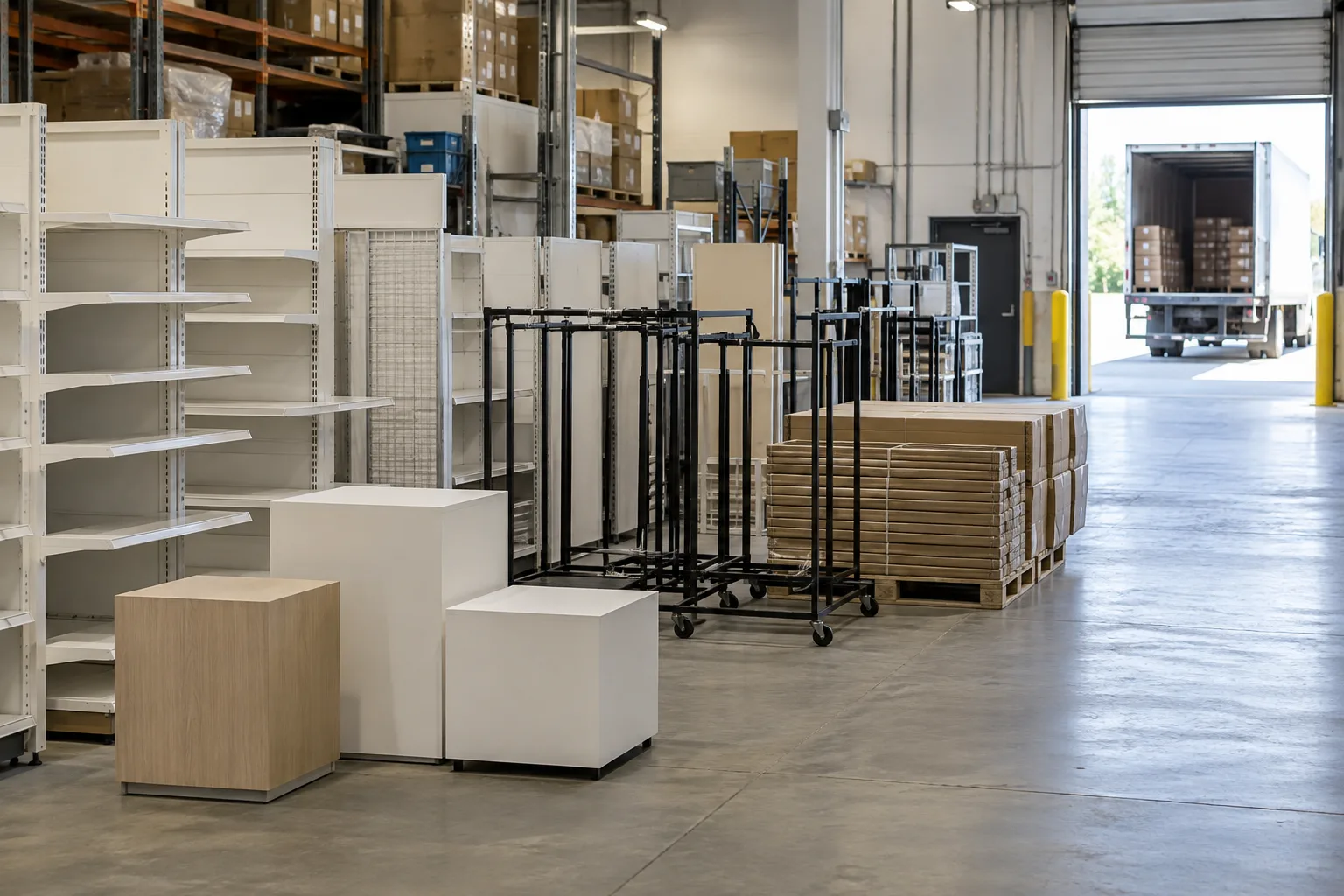 Retail cleanouts items staged and reviewed